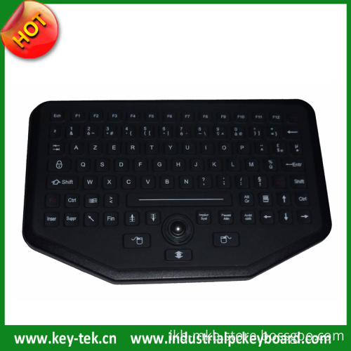 IP68 Ruggedized Industrial Keyboard with IP68 Washable Trackball